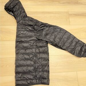 Eddie Bauer Men's Midnight Black Down Jacket, Men’s XL